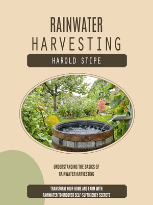 cover image of Rainwater Harvesting